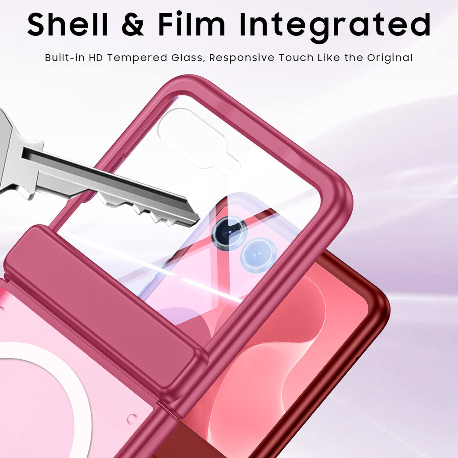 Shell & Film Integrated  
Built-in HD Tempered Glass, Responsive Touch Like the Original