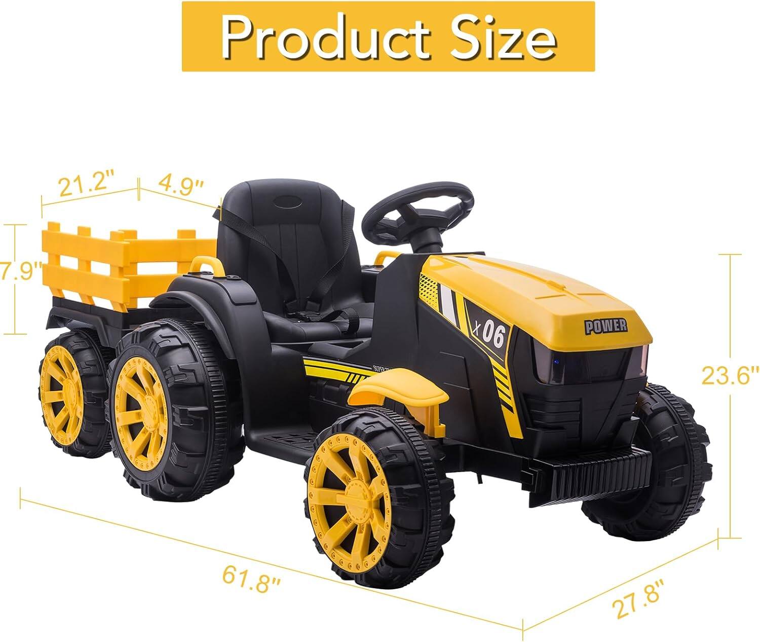 Product Size

- Length: 61.8"
- Width: 27.8"
- Height: 23.6"
- Seat Height: 7.9"
- Seat Width: 21.2"
- Seat Depth: 4.9"