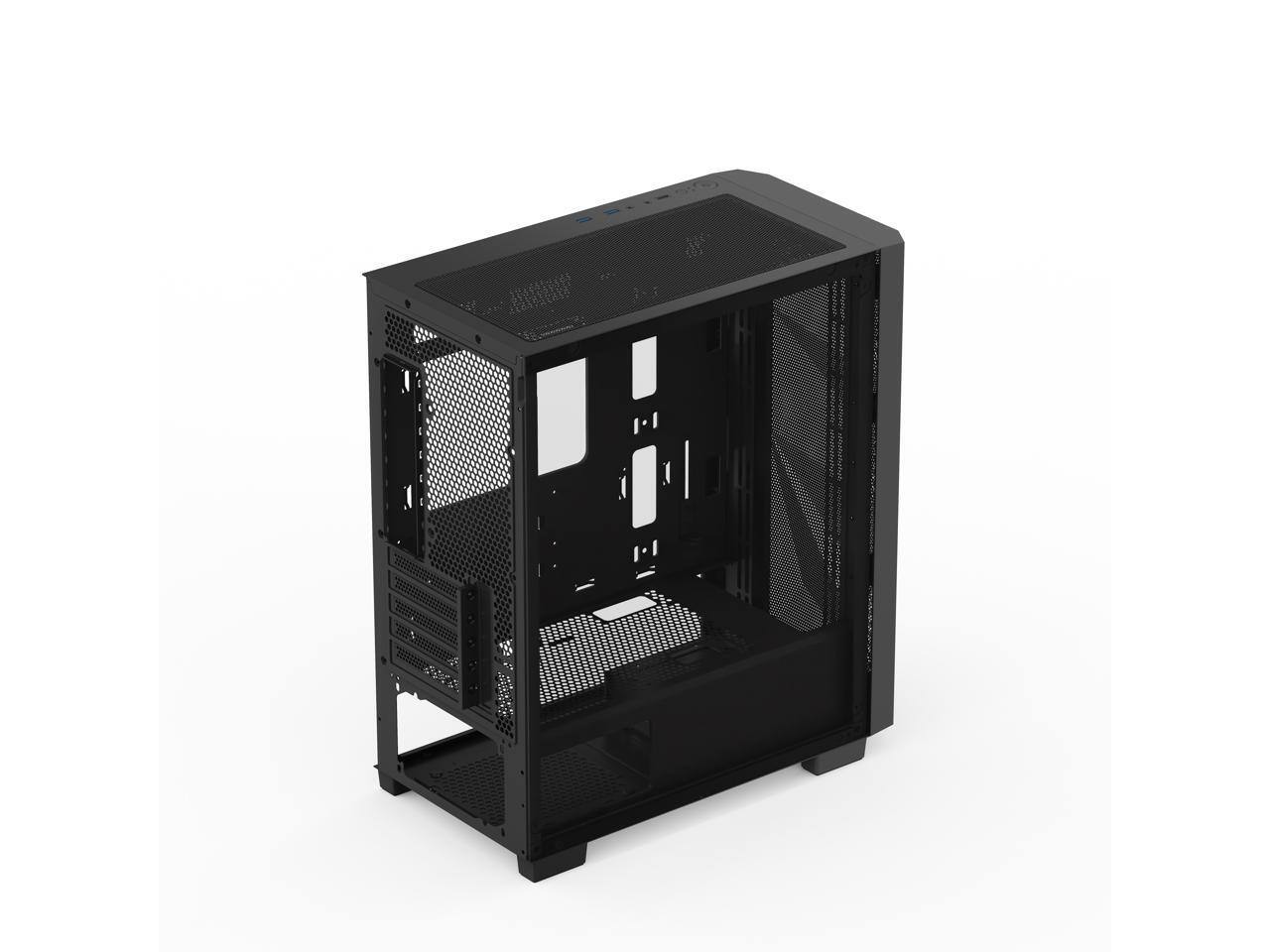Alt View 10. Rosewill - Rosewill FBM-X6 Black Micro ATX Case - Tempered Glass, 4 PWM ARGB Fans, 650W 80+ Gold PSU - Black.