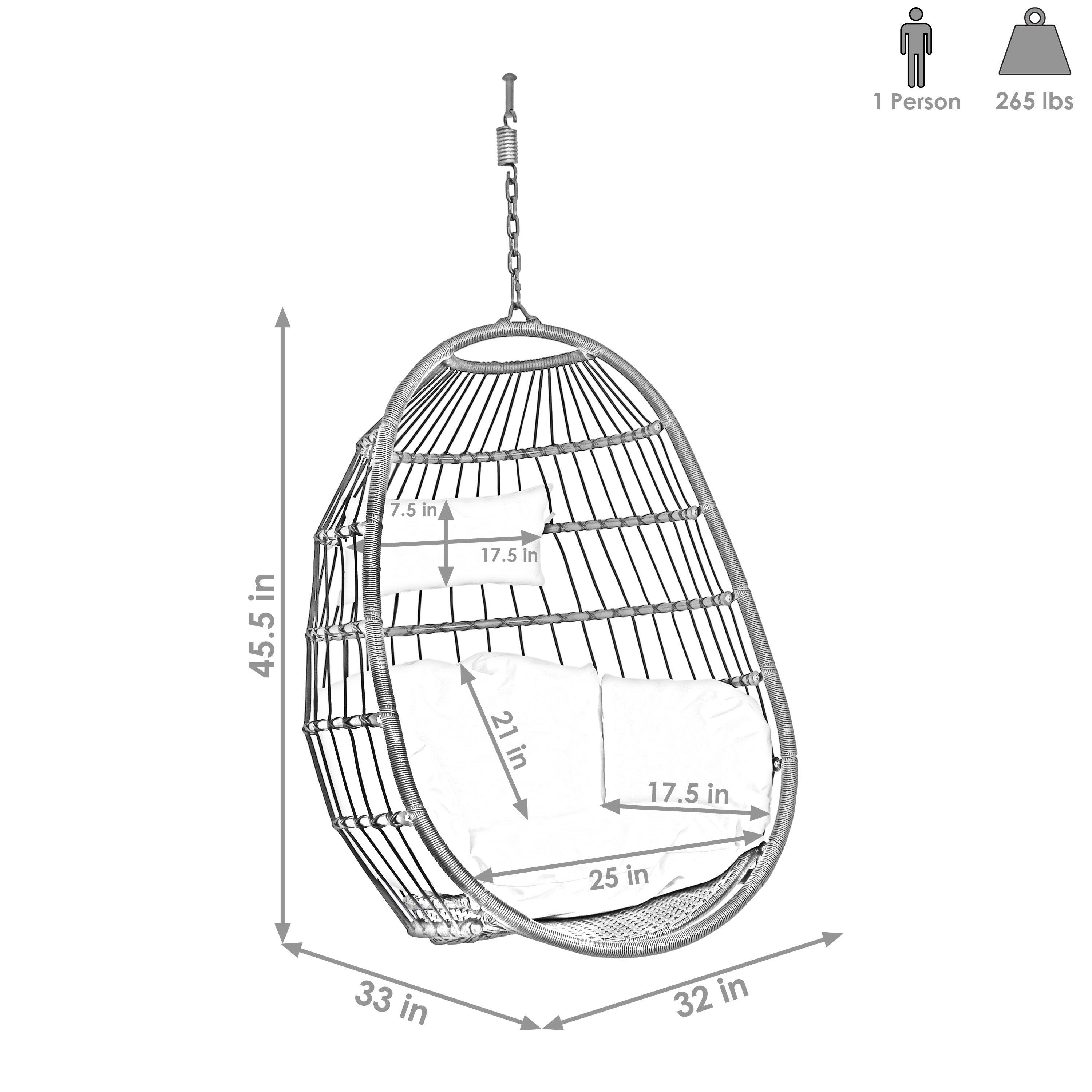 1 Person  
265 lbs  

7.5 in  
45.5 in  
17.5 in  
21 in  
25 in  
32 in  
33 in