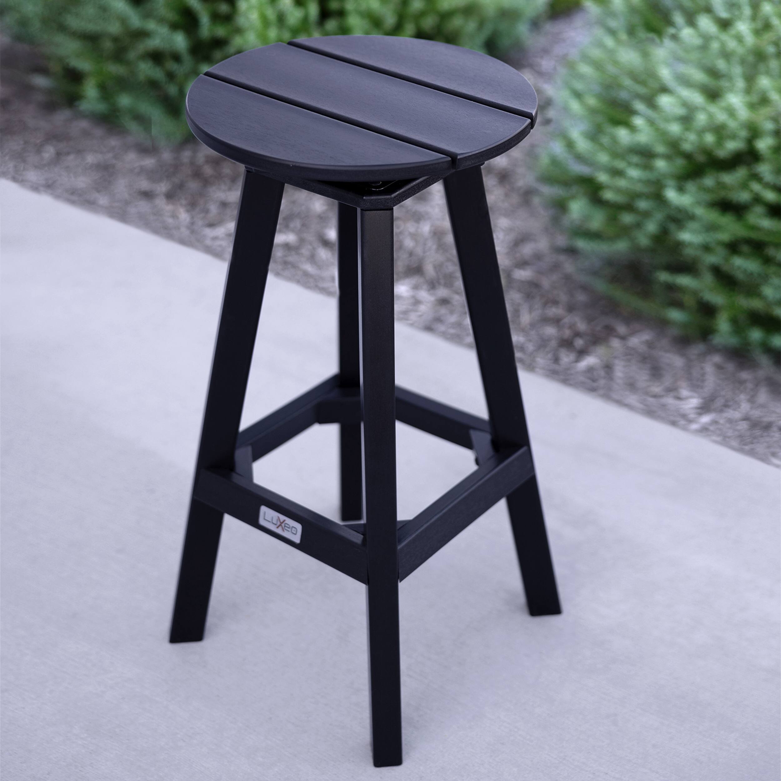 Alt View 10. LuXeo - Mason-Cabo Round Counter Bar,  Gray ( 3-Piece Set) - Gray.