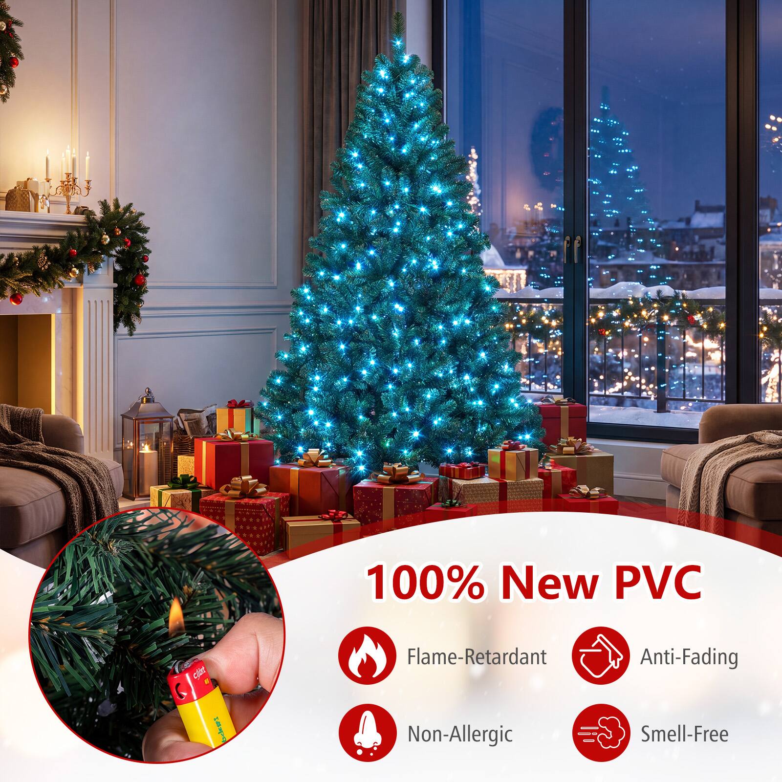100% New PVC  
Flame-Retardant  
Non-Allergic  
Anti-Fading  
Smell-Free