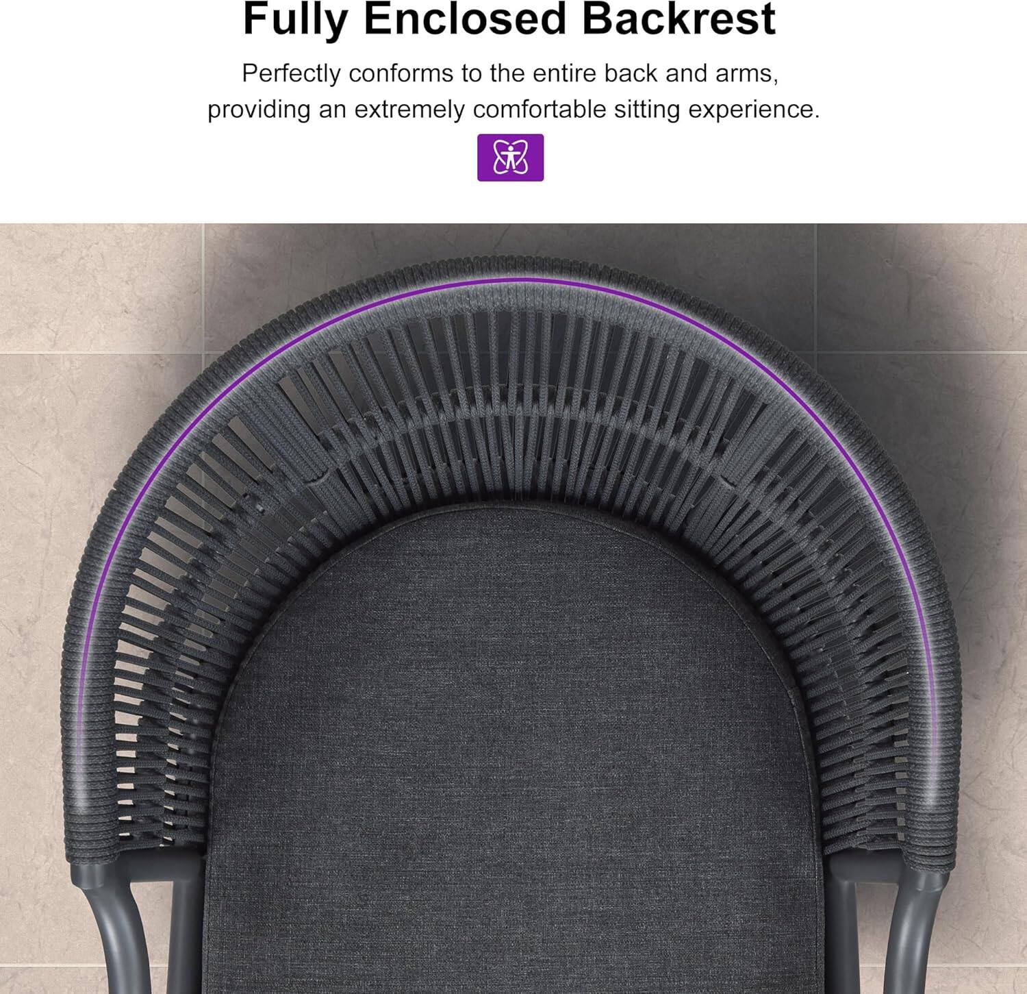 Fully Enclosed Backrest  
Perfectly conforms to the entire back and arms, providing an extremely comfortable sitting experience.
