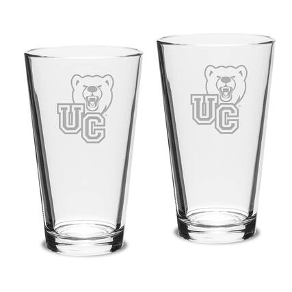 Front. Jardine - Ursinus Bears 16oz. 2-Piece Classic Pub Glass Set - Multicolor.