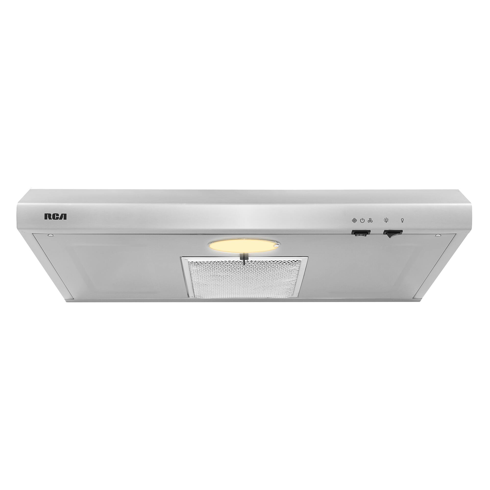 RCA - 30 inches - Convertible - Under cabinet Range Hood - Stainless Steel