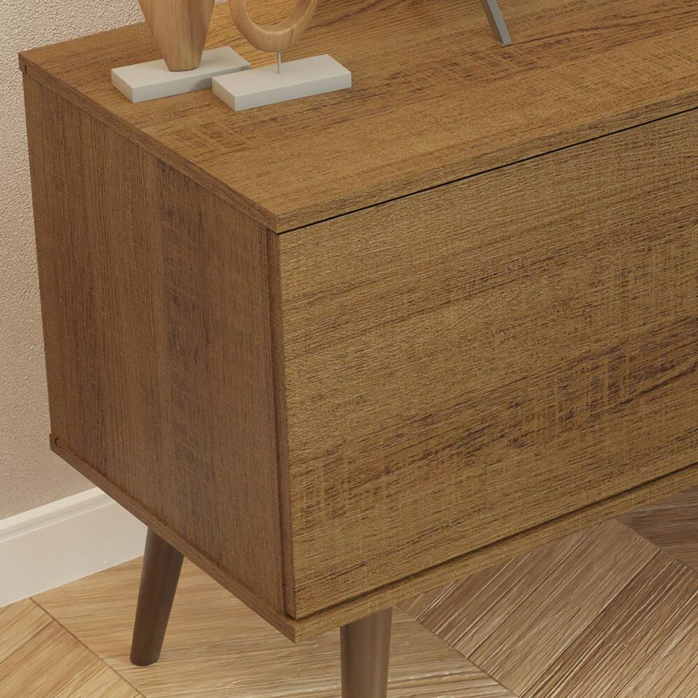 Alt View 1. Madesa - Madesa TV Stand with 2 Doors and 2 Open Shelves with Cable Management 53"L Media Storage - Rustic - Rustic.