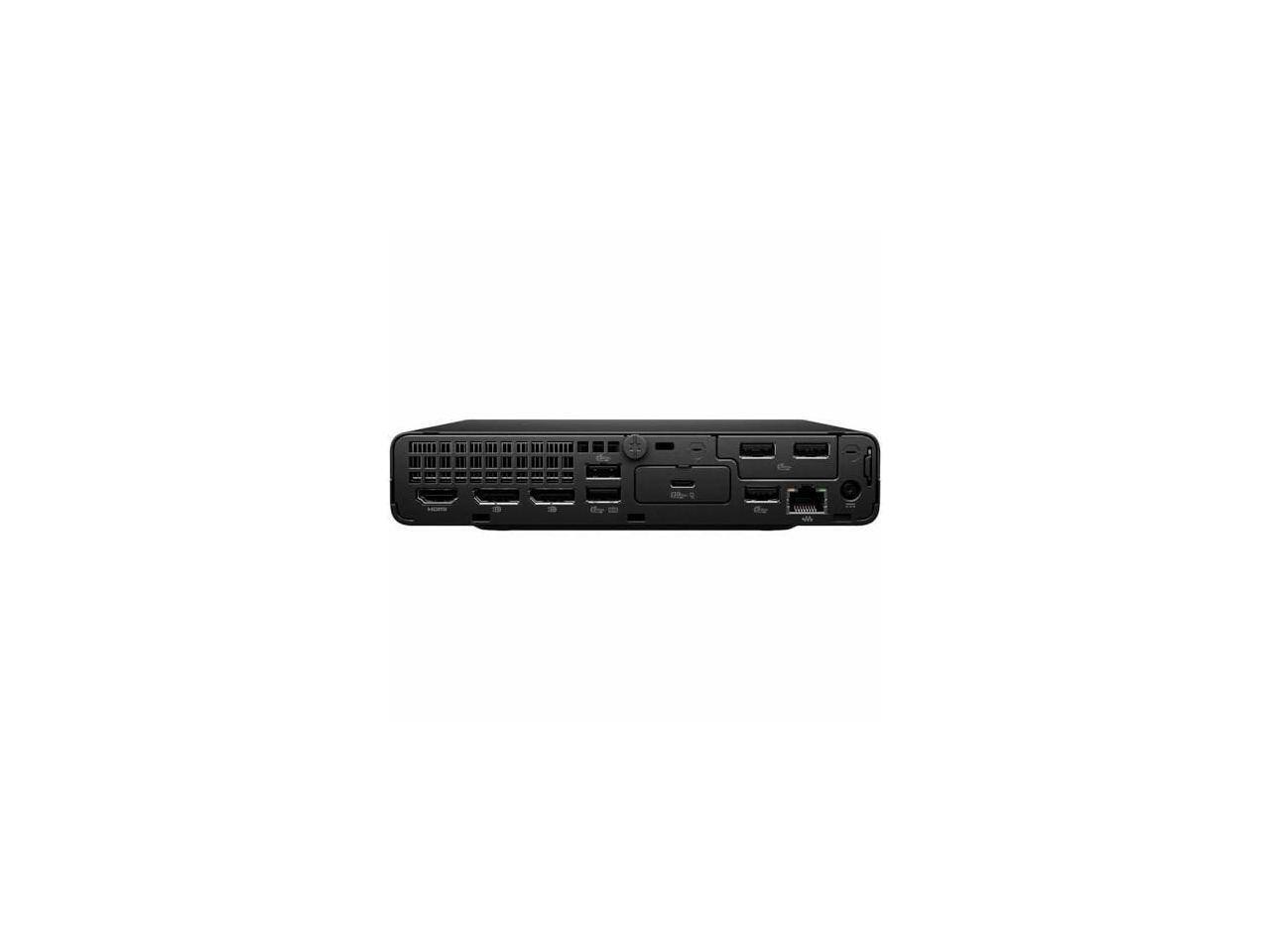 Alt View 4. HP - HP ProDesk 4 G1i, Intel Ultra 7 265T vPro, 16GB, 256GB SSD, Mini PC - Black - Black.