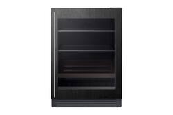 Dacor - 5.0 Cu. Ft. Built-In 24-Inch Undercounter Beverage Refrigerator with Presenter Shelf and LED 3D Lighting - Custom Panel Ready - Front_Zoom