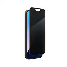 Angle. ZAGG - Glass Elite Privacy Screen Protector for Apple iPhone 16, iPhone 15 - Clear.