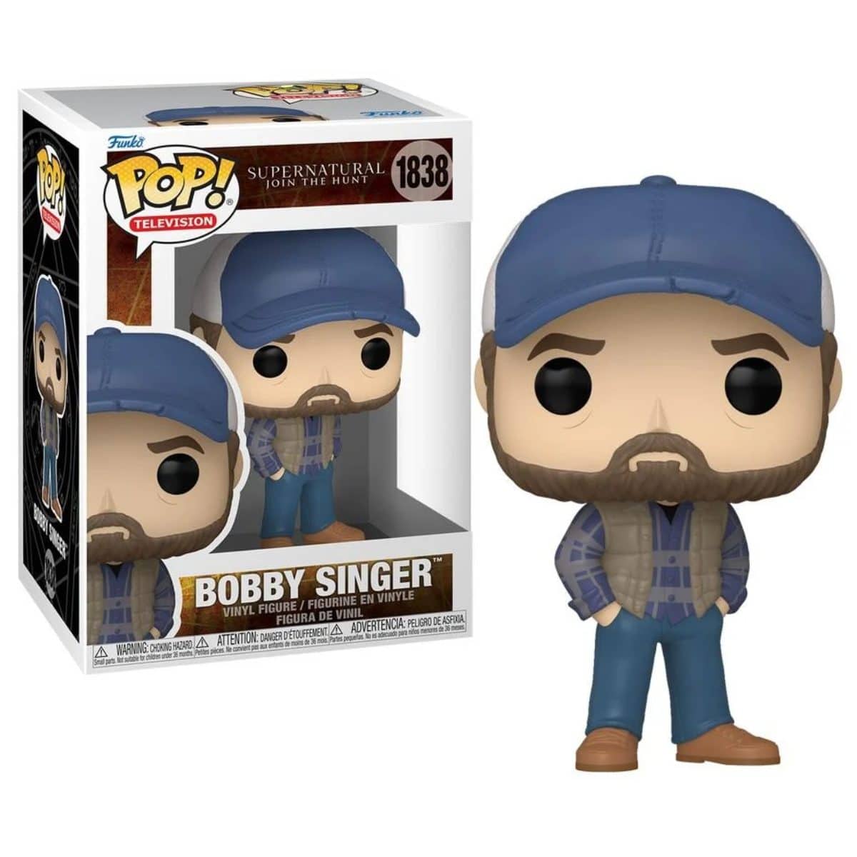 Funko - Pop! Supernatural: Bobby Singer #1838 - Blue