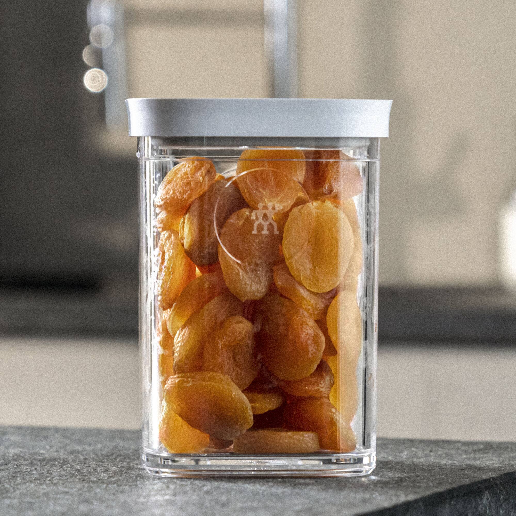 Alt View 1. ZWILLING - ZWILLING Fresh & Save Cube Boxes, Plastic, Airtight Dry Food Container, Small Medium Height Cube, 2S Container, .87-qt - Clear.