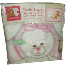 Regent - Tender Hearts So Soft Baby Blanket, 30" x 40" - Multi