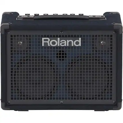 Front. Roland - Roland KC-220 30W 3-Channel Battery Powered Stereo Keyboard Amplifier.