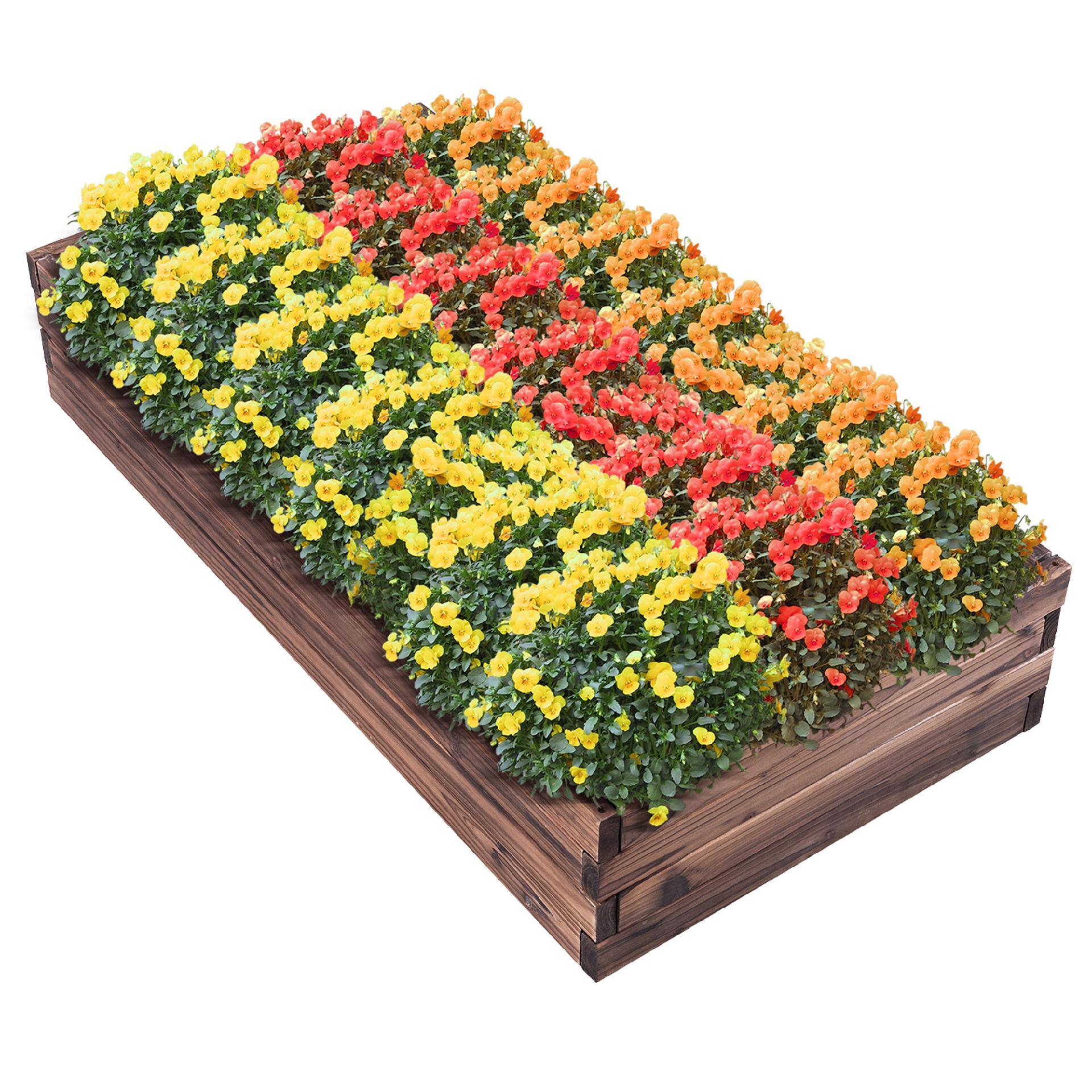 Alt View 8. Gymax - Gymax Wooden Raised Garden Bed Kit - Elevated Planter Box For Growing Herbs Vegetable - as pic.