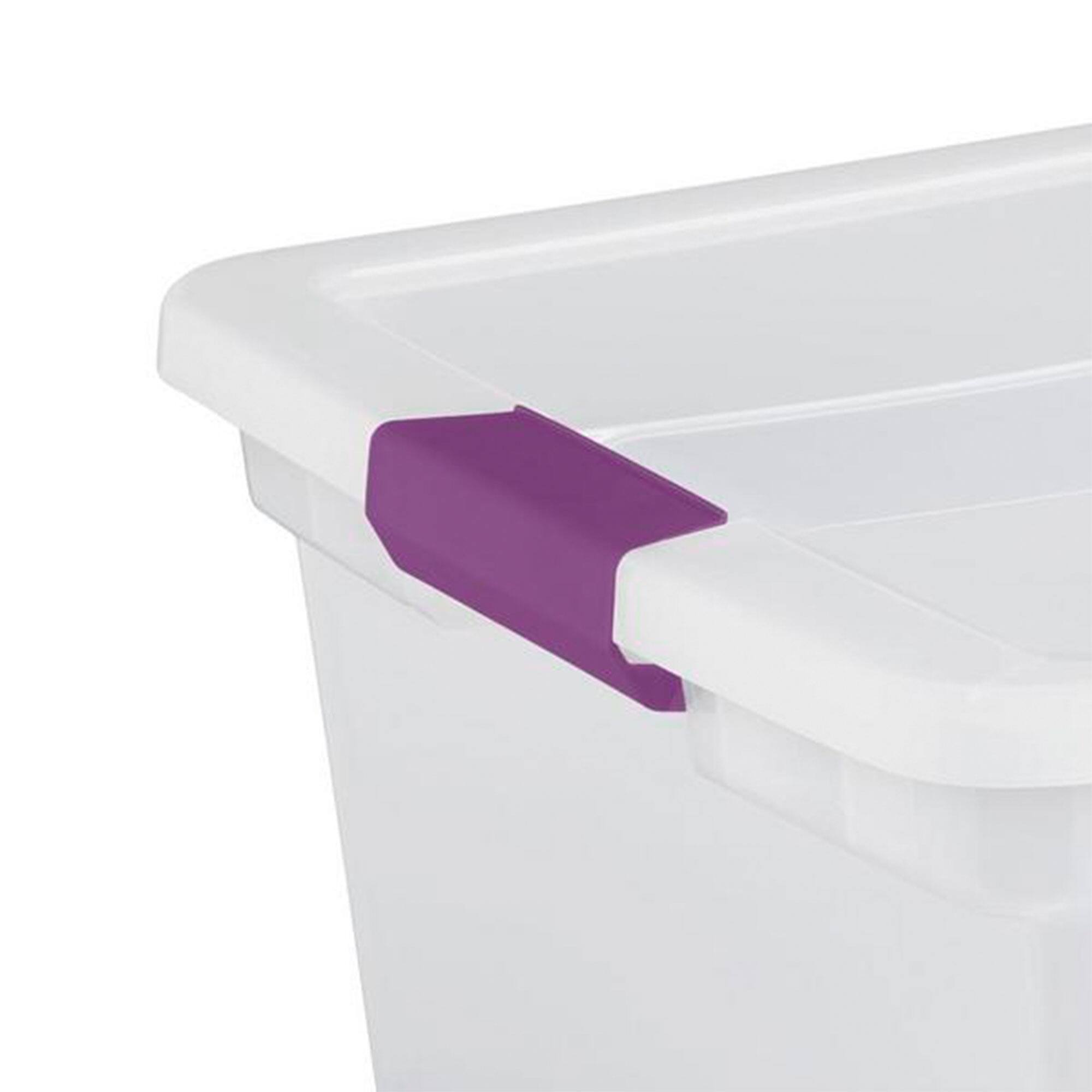 Alt View 3. Sterilite - Sterilite 66 Quart Latch Lid Tote, 6 Pack, and 27 Quart Latch Lid Tote, 6 Pack.