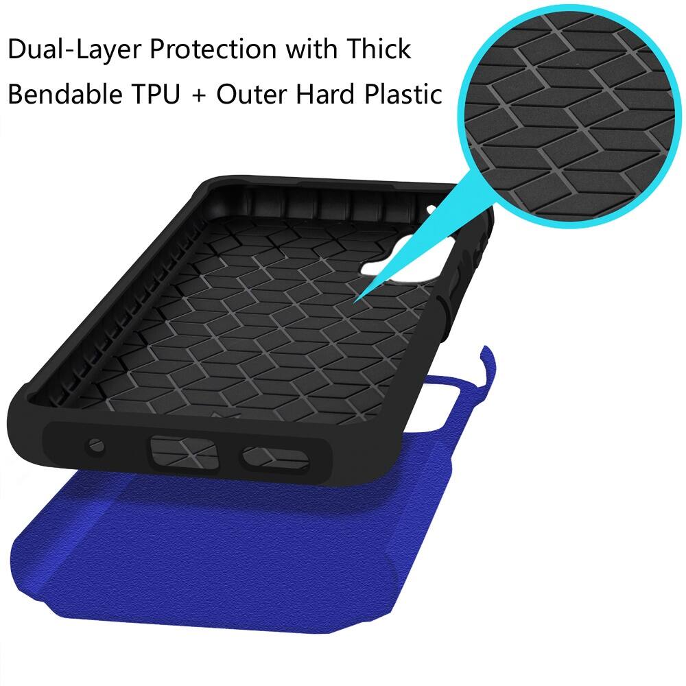 Dual-Layer Protection with Thick Bendable TPU + Outer Hard Plastic