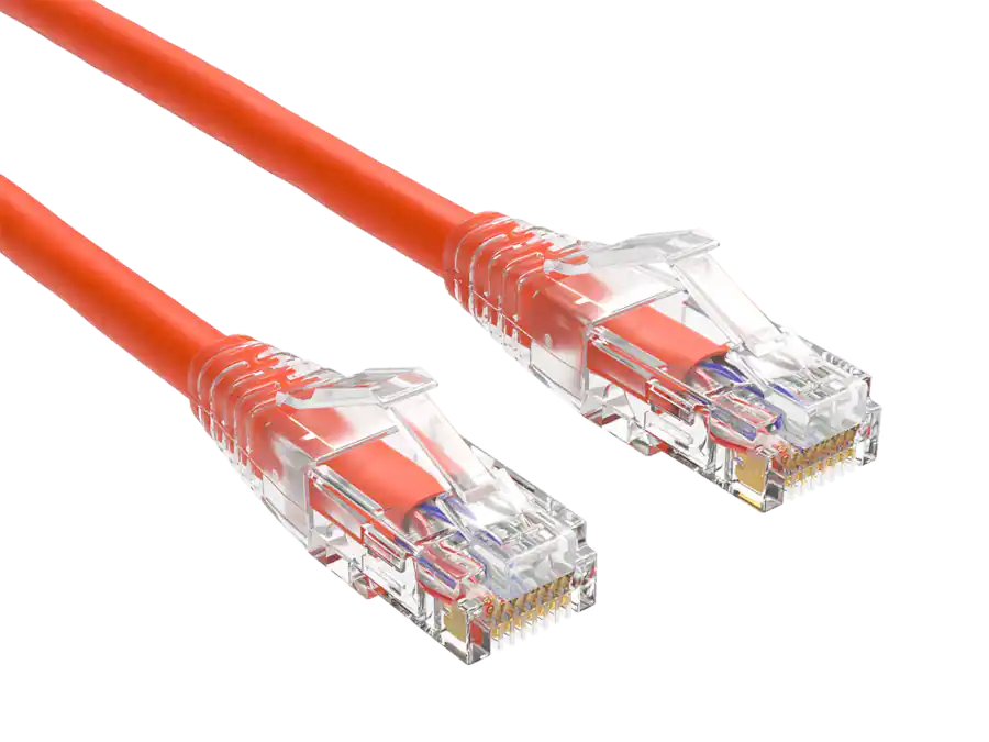 Cable Riser Outside Cable Leader Cat 6 Ethernet Cable, 24 AWG Clear Boot RJ45 Patch ...