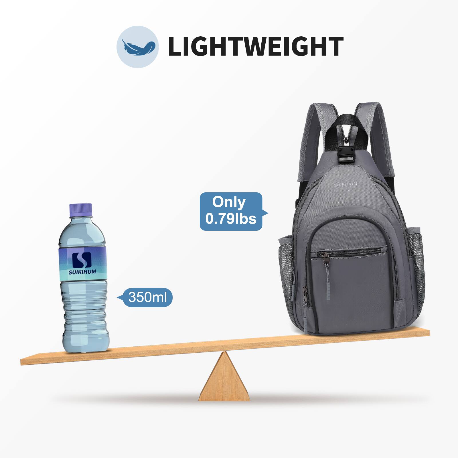 LIGHTWEIGHT  
Only 0.79lbs  
350ml
