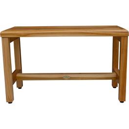EcoDecors - Eleganto 30" Teak Wood Shower Bench - EarthyTeak