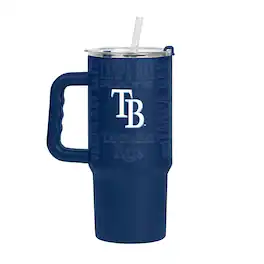 Logo Brands - Tampa Bay Rays 24oz. Replay Powder Coat Tumbler - Navy
