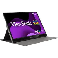 ViewSonic - VG1655 15.6 LCD FHD Monitor (DisplayPort USB, HDMI) - Silver - Front_Zoom