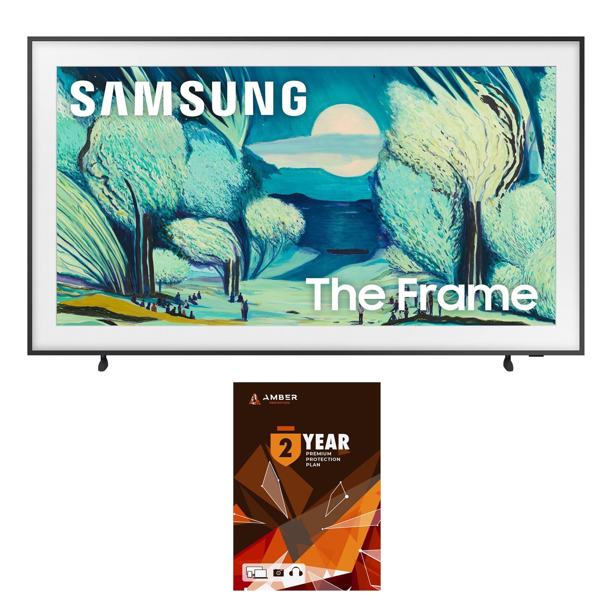 Samsung - QN65LS03FAFXZA 65 Inch The Frame QLED 4K Art Mode Vision AI Smart TV with 2 Year Amber Protection Plan (2025)