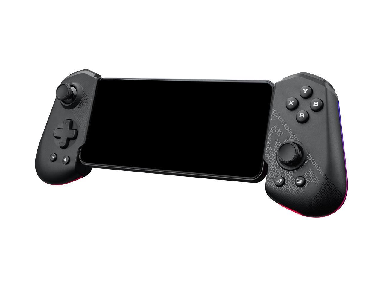 Alt View 5. ASUS - ROG Tessen Gaming Mobile Controller for Android (foldable, RGB lighting, 500Hz polling rate) - Black.