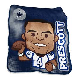 Logo Brands - Dak Prescott Dallas Cowboys 50" x 60" Player Caricature Throw Blanket - Multicolor