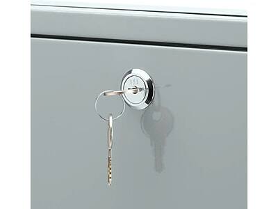 Alt View 6. Barska - Barska Steel Box Safe with Key Lock, 0.3 cu. ft. (CB12712) - Gray.