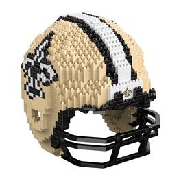 Forever Collectibles - New Orleans Saints NFL FOCO BRXLZ Helmet Building Block Set - Beige