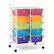 Front. Costway - 10 Drawer Storage Cart Utility Rolling Trolley Kitchen Office Organizer - Multicolor.