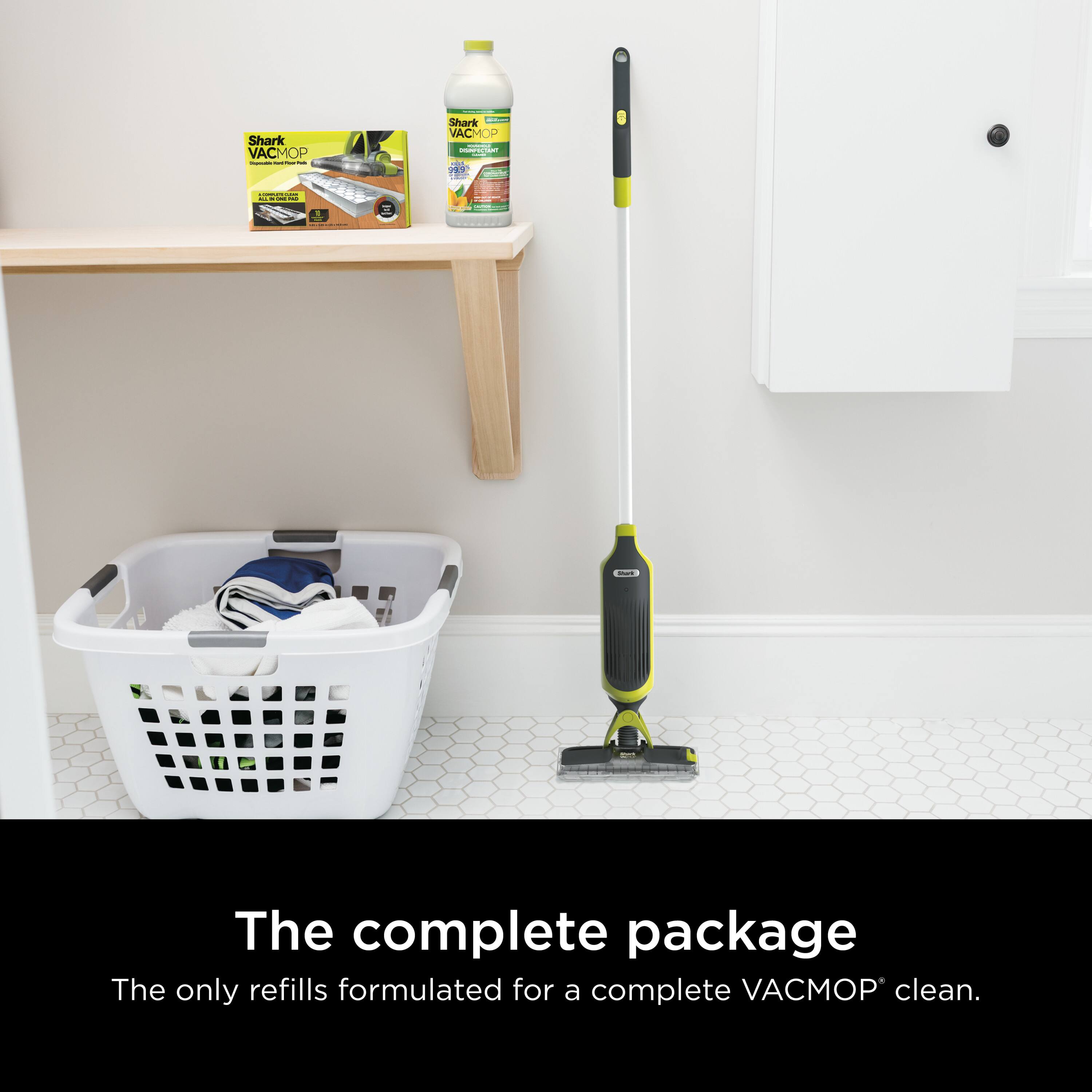Shark VACMOP | The complete package  
The only refills formulated for a complete VACMOP clean.