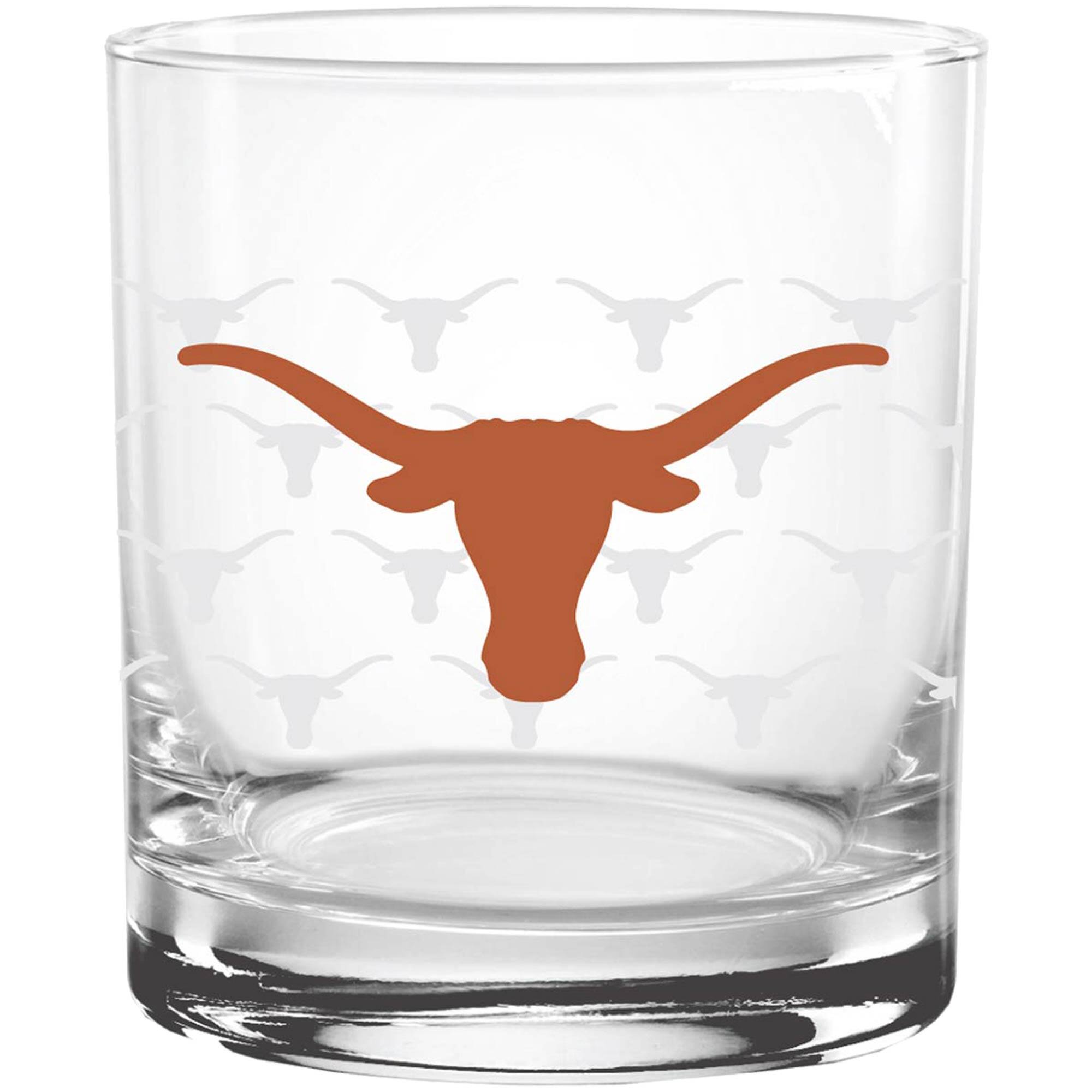 Alt View 1. Indigo Falls - Texas Longhorns 14oz. Repeat Alumni Rocks Glass - Multicolor.