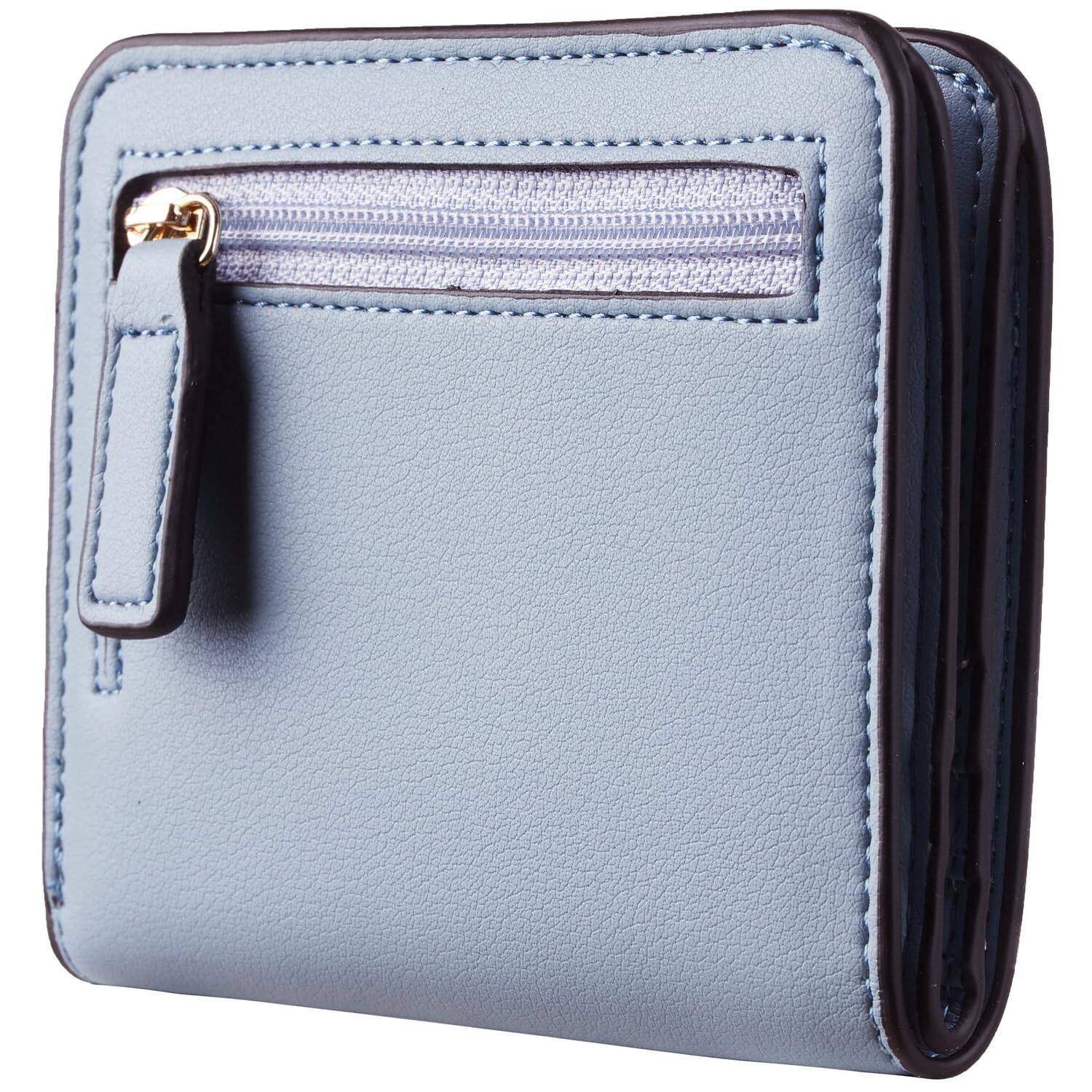 Alt View 2. Jadie Link - Wallet Women Rfid Blocking Small Compact Bifold Luxury Leather Pocket Ladies Mini Purse Window Compact Lightweight - Black.