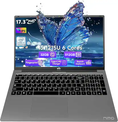 17.3" FHD IPS
Intel Core i3 13-1215U 6 Cores
32GB
512GB
Fingerprint
Type-C PD Charger
Backlit keyboard
