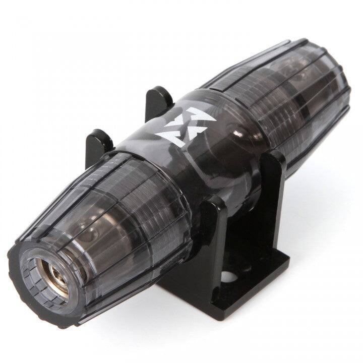 Left. NVX - XMANL48 4/8 Gauge AWG Mini-ANL/MANL/AFS In-ine Fuse Holder.