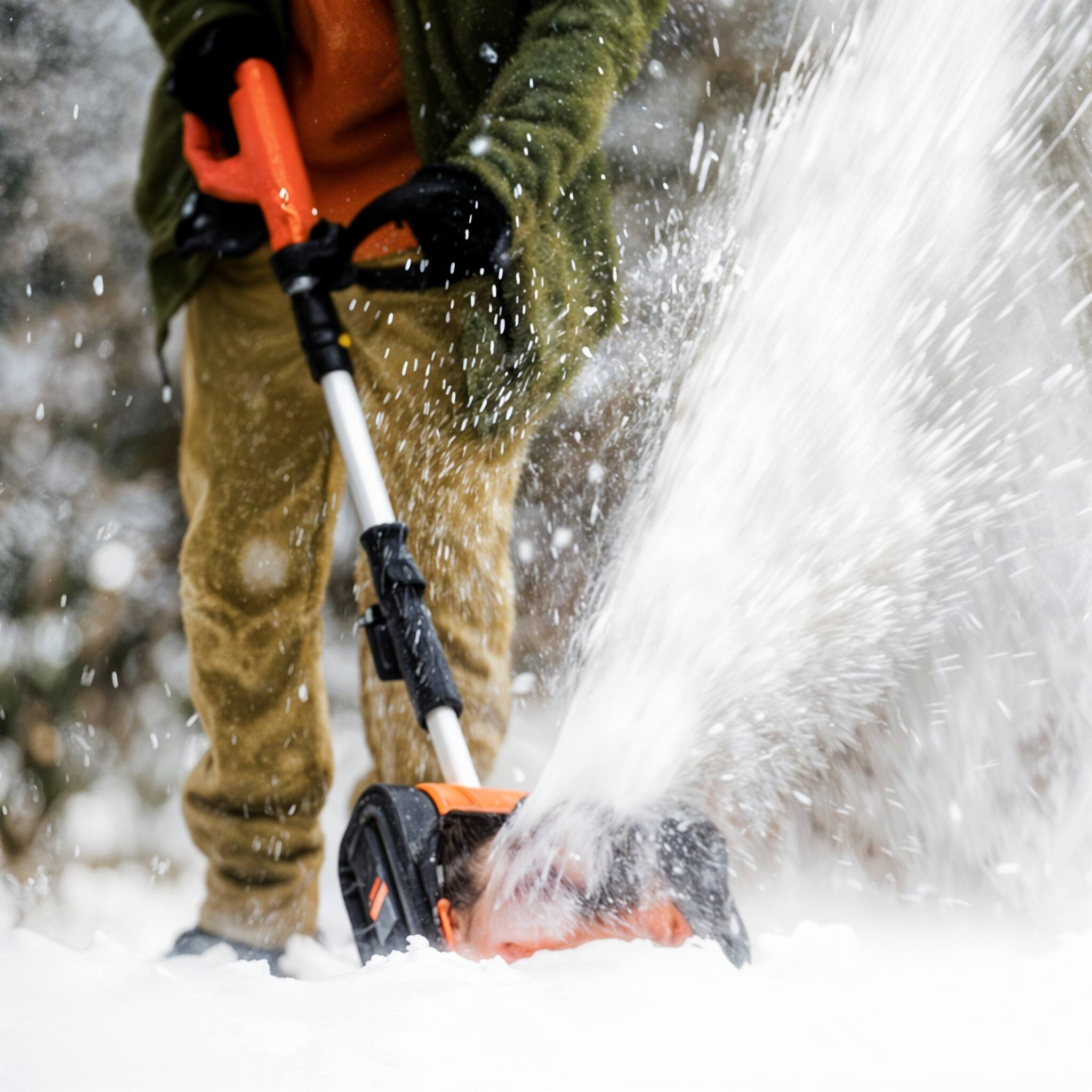 Angle. SuperHandy - SuperHandy Cordless Snow Shovel - ORANGE.
