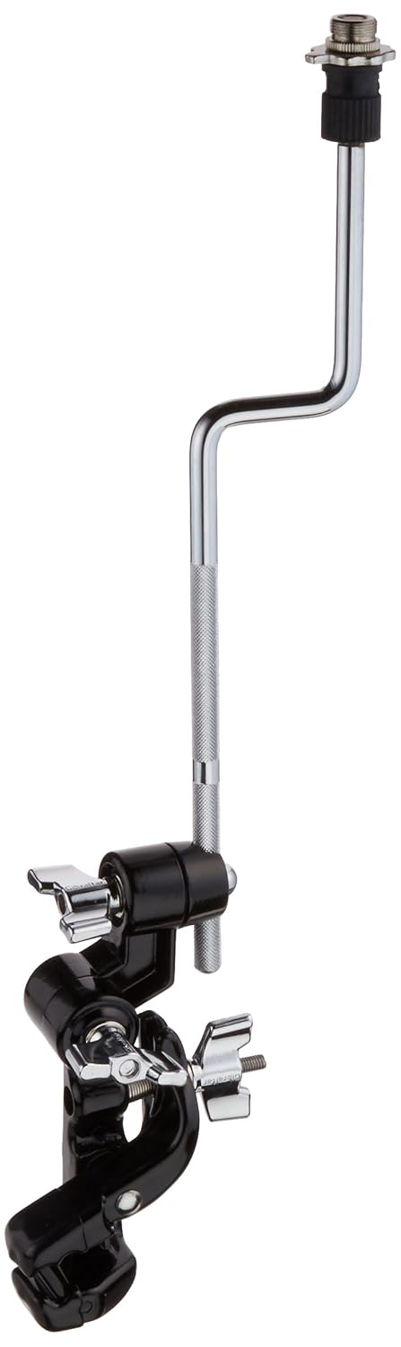 Angle. Gibraltar Hardware - Double Ratchet Jaw Mount Microphone Holder, Dual-Ratcheting Shock Mount Mic Arm, for Studio and Live Sound Applications.