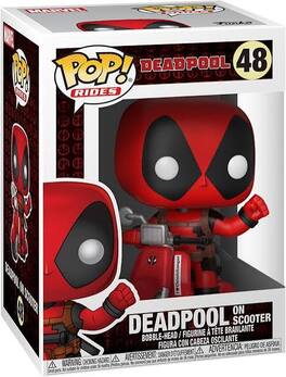 Funko - POP! Rides: Marvel - Deadpool on Scooter - COLLECTIBLES - Multicolored