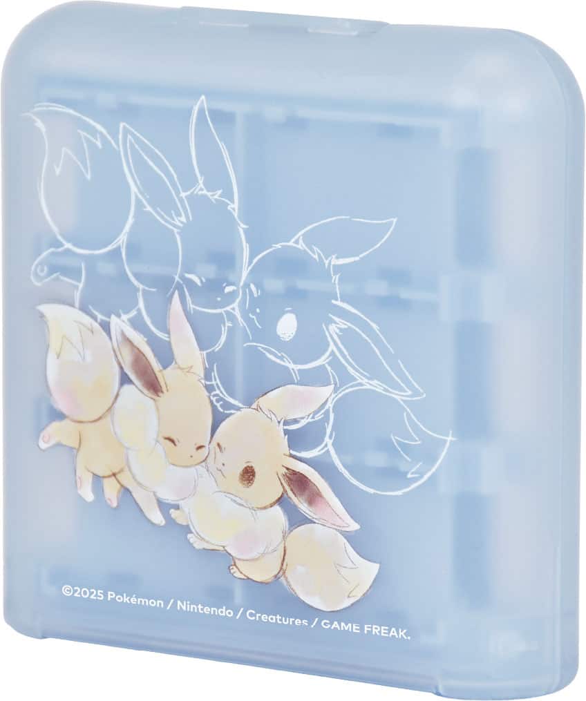 Hori - 24-Game Card Case (Eevee Cottage Core) Holder for Nintendo Switch 2 - Blue - Front_Zoom