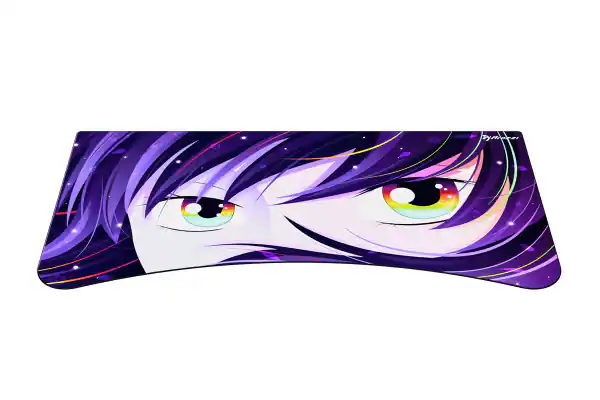 Front. Arozzi - Arozzi Full-Surface, Interchangeable, Water-Resistant, and Washable Mouse Pad with Stitched Edges - D024 ( Anime Girl ) - Purple.