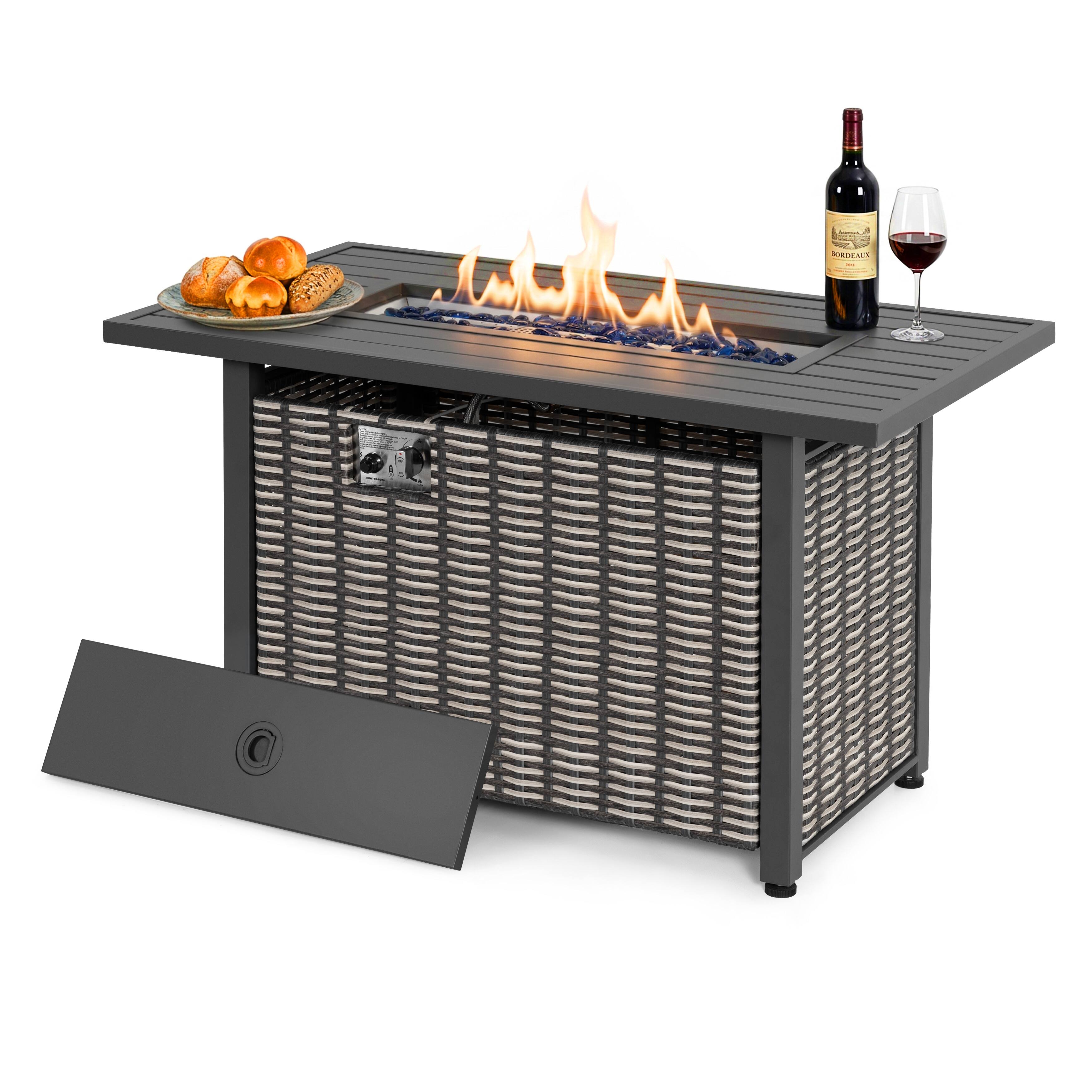 Front. Nuu Garden - Outdoor 43‑inch 50,000 BTU Fire Pit Table.