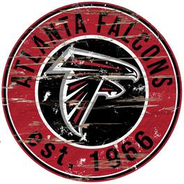 Fan Creations - Atlanta Falcons 23.5" Distressed Round Sign - Multicolor