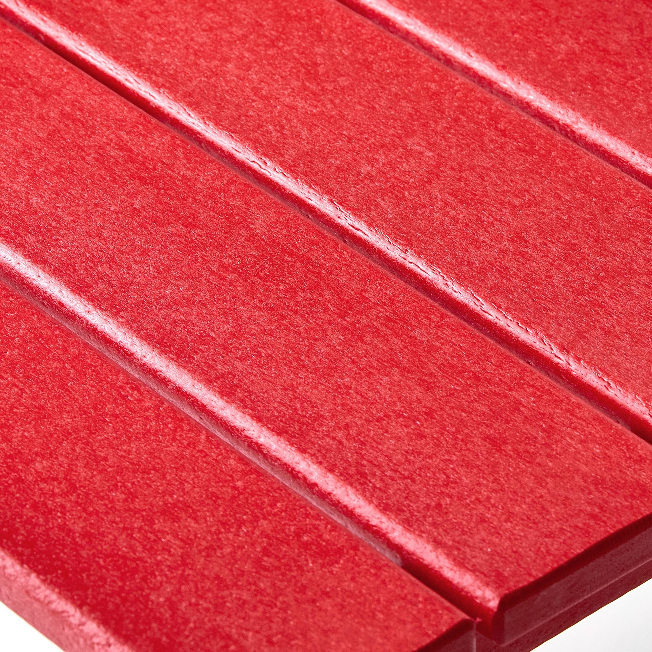 Alt View 5. WestinTrends - WestinTrends Malibu 14" square outdoor Side table for Adirondack chair - Red.