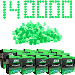 Gel Blaster - GREENGEL140P 140K Gellets - Electric Green