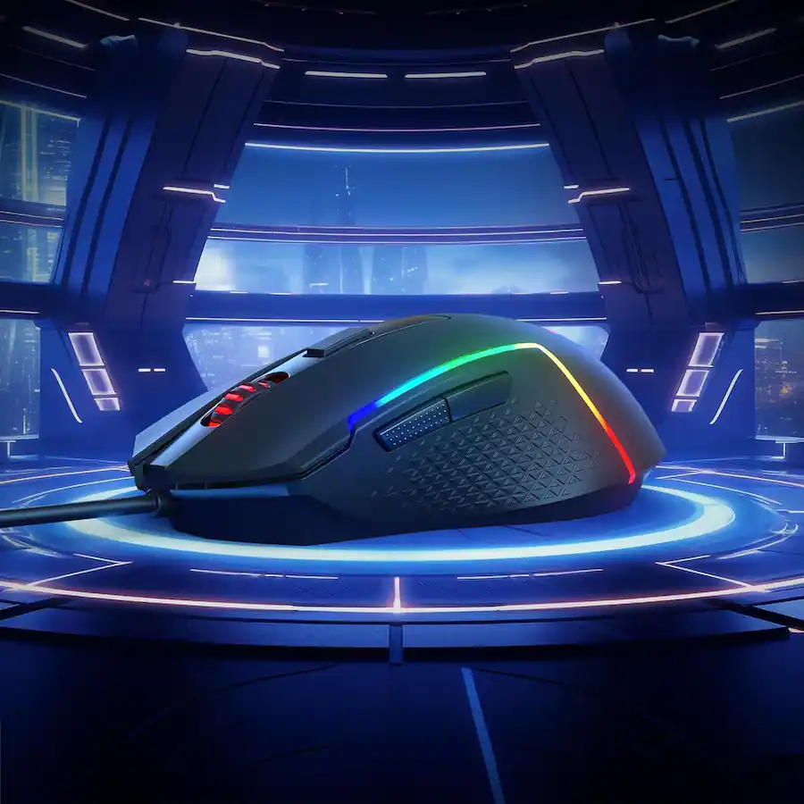Remapped Gaming Controller REDRAGON M616 Wired RGB Optical Gaming Mouse 10000 DPI Remapping Keys ...
