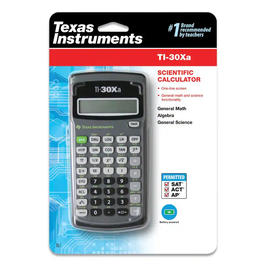 Texas Instruments 30xa Texas Instruments 30XA/TBL/1L1/H TI 30XA 10 Digit LCD Scientific ...