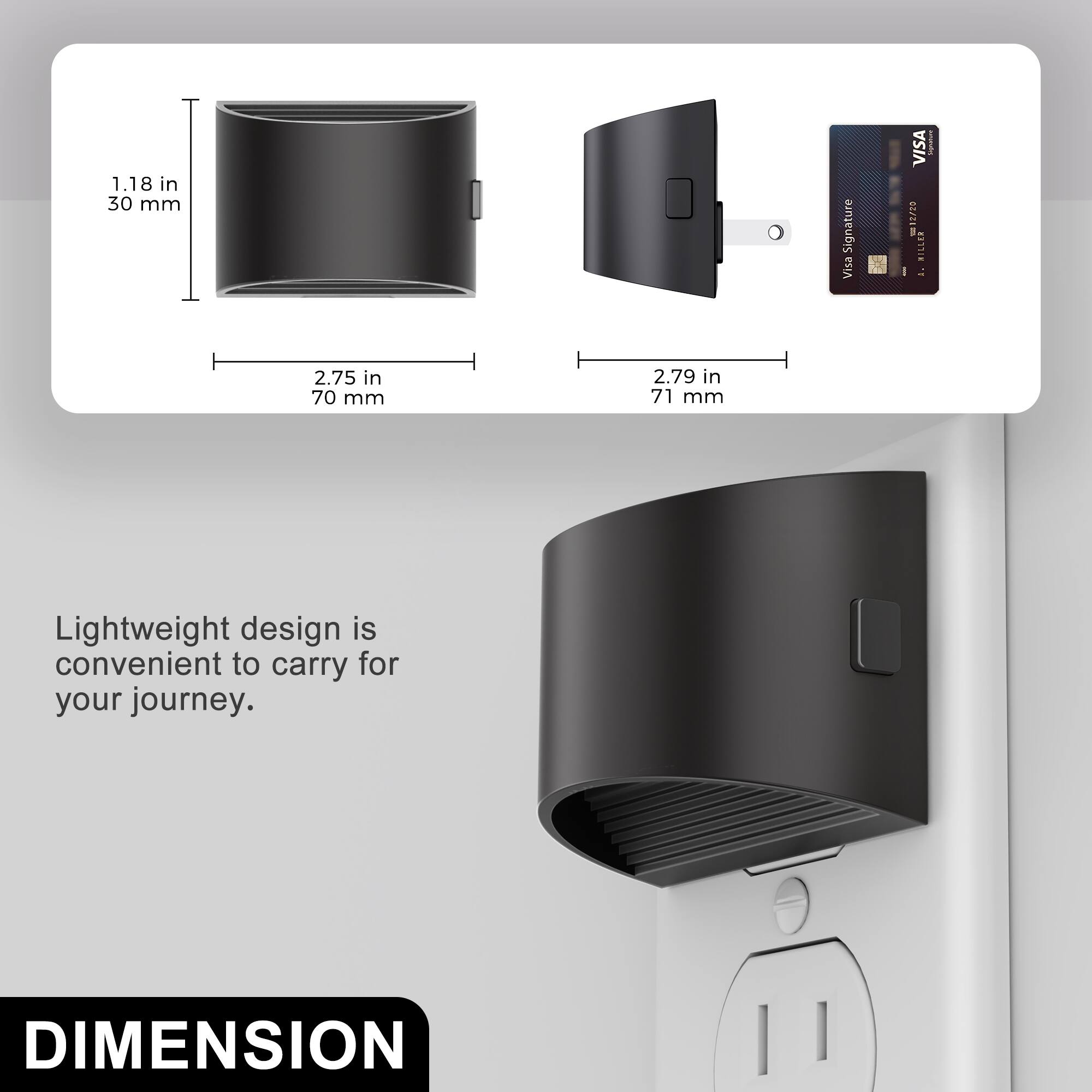 Jandcase 2 Pack 1W Plug in Night Light, Amber Glow,Up/Down Light, 3 ...
