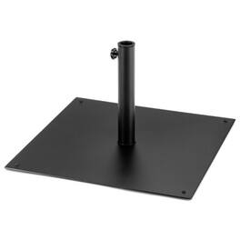 Mondawe - 40 lbs Square Umbrella Base Stand with for Backyard Patio - Black