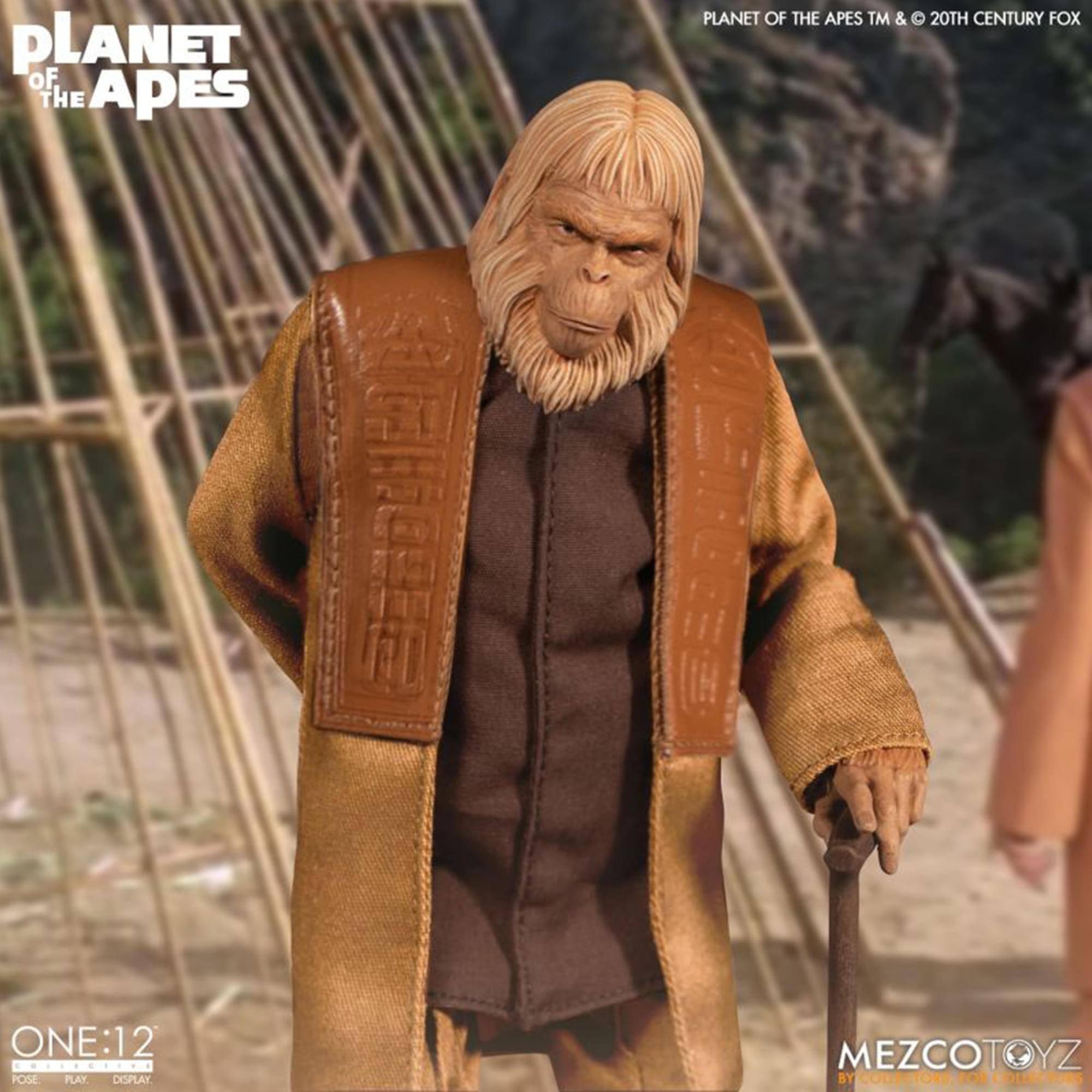 PLANET OF THE APES  
PLANET OF THE APES TM & © 20TH CENTURY FOX  
ONE:12  
CHELICITE POSE PLAY DISPLAY  
MEZCOTOYZ BY TORE FER COEC